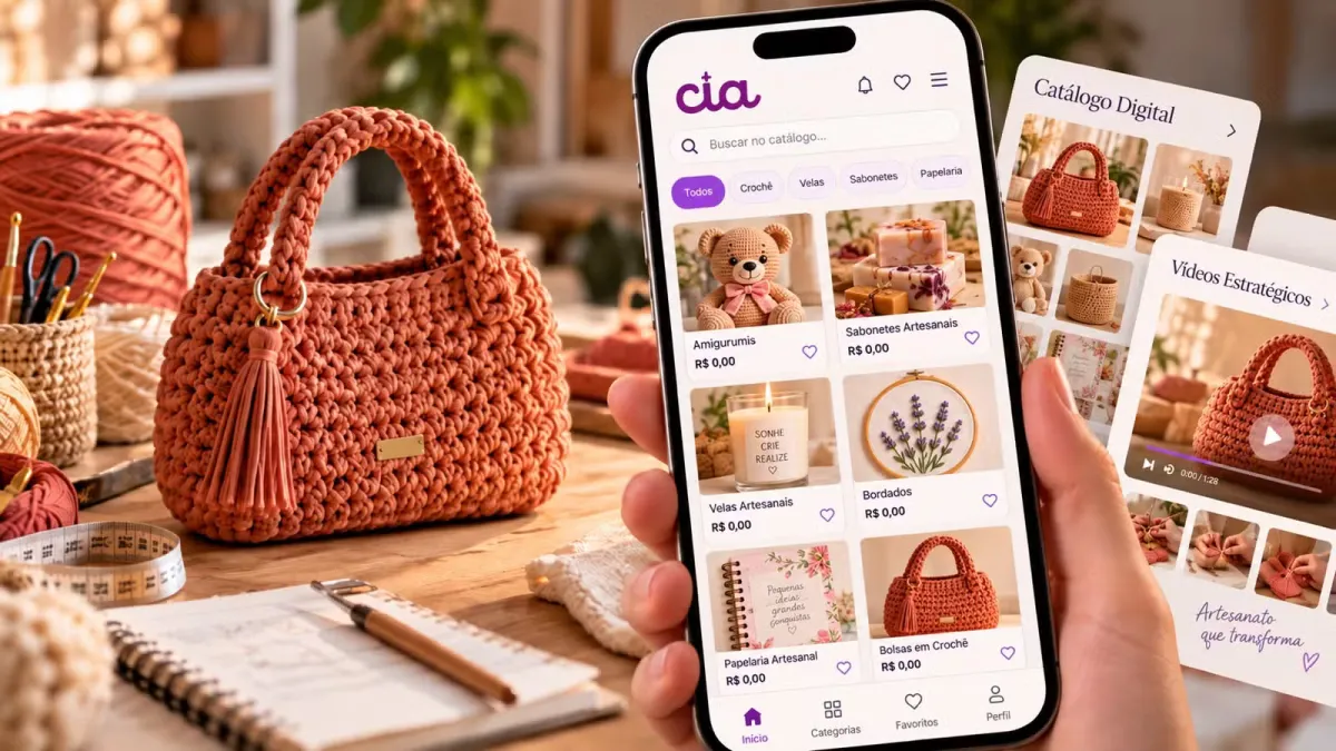 Inovação no Ateliê: Aplicativo com Inteligência Artificial Transforma Fotos de Artesanato em Vitrines de Vendas
